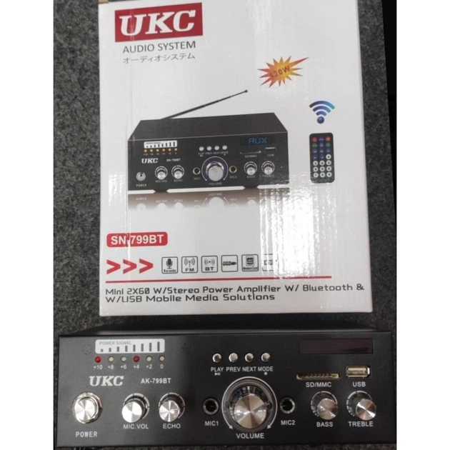 Усилитель звука AMP 799BT/9490 с Bluetooth, USB и поддержкой внешних аудиоисточников (2007) - изображение 2
