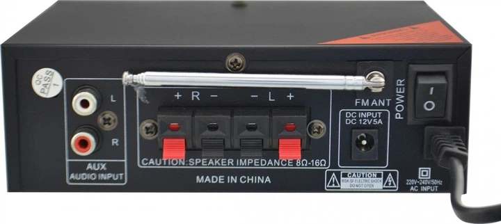 Підсилювач звуку UKC AMP 666BT з Bluetooth, USB та FM‑радіо (7961) - зображення 4