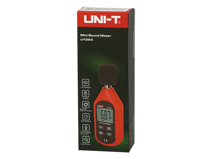 Сонометр UNI-T 9297 UT353 вимірювач інтенсивності звуку (5900804100812) - зображення 3