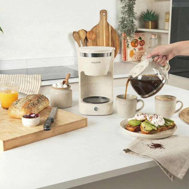 Ekspres do kawy przelewowy SALTER EK6695CRMVDE Kremowy - obraz 6