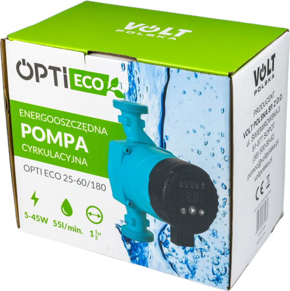Pompa obiegowa Volt Polska Opti Eco 25-60/180 (5-45W) (3ZPSP256BP) - obraz 8