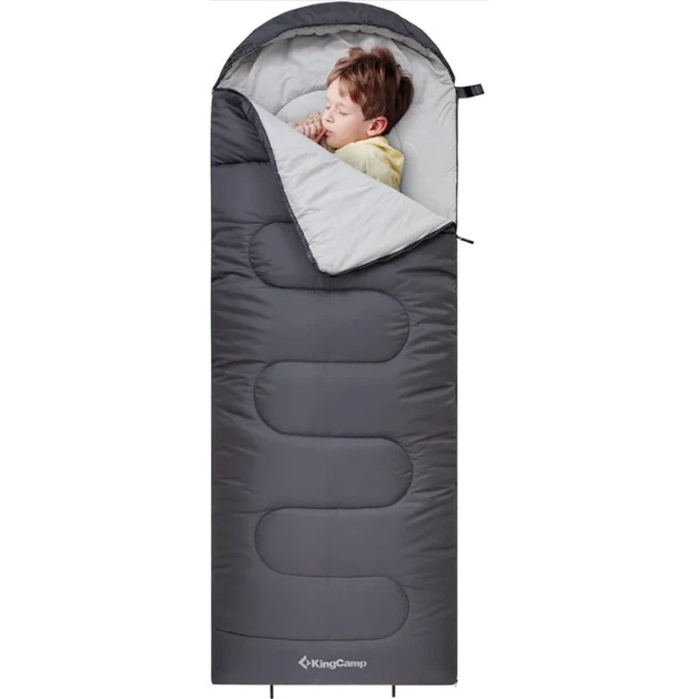 Спальный мешок KingCamp Oasis 250S Comf +12°C / Lim +7°C / Extr -3°C Mediumgrey - изображение 2