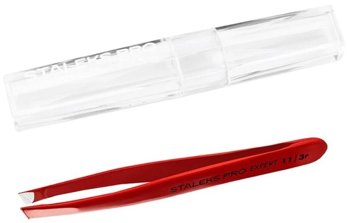 Пинцет для бровей Staleks ekpert pro 11 type 3r - Фото 1 Пинцет для бровей Staleks ekpert pro 11 type 3r - изображение 1