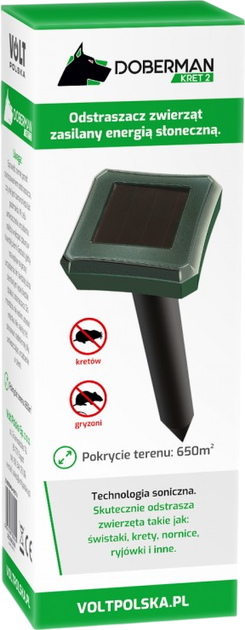 Набір відлякувачів кротів на сонячній батареї Volt Polska Doberman-Kret II 2 шт. (3ZZOGR2339) - зображення 7