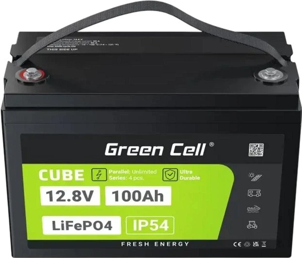 Akumulator Green Cell LiFePO4 12.8V 100Ah (LFPGC12V100AH) - obraz 3