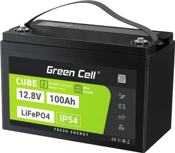 Akumulator Green Cell LiFePO4 12.8V 100Ah (LFPGC12V100AH) - obraz 4