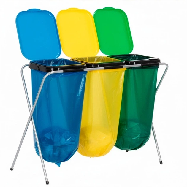 Stojak na worki do segregacji śmieci SPRINGOS HA1108 (5908455307284) - obraz 5