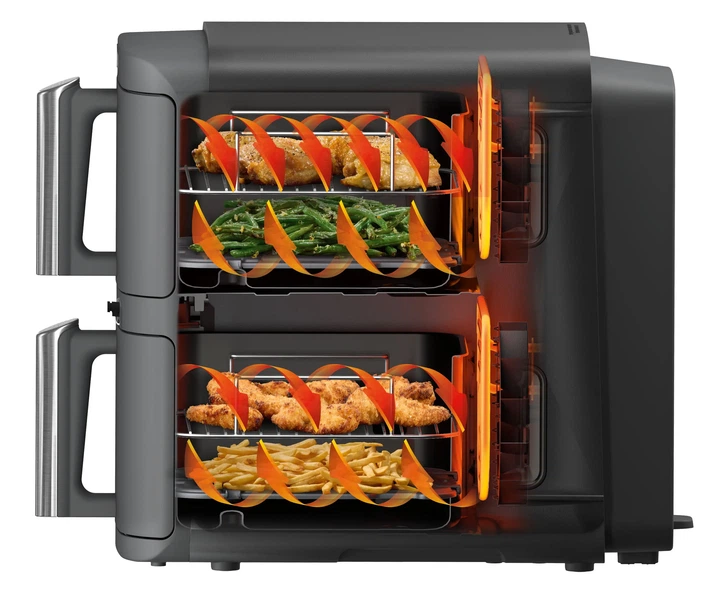 Мультипіч NINJA Double Stack XL 2-Level Hot Air Fryer SL451EU - зображення 6
