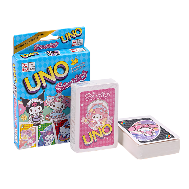 Настільна гра карти UNO УНО Sanrio Friends Hello Kitty, Kuromi, My Melody, Cinnamoroll - зображення 2