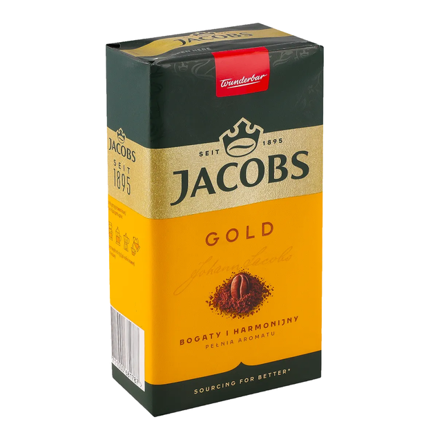 Кофе молотый Jacobs Gold пакет 250 г - Фото 1 Кофе молотый Jacobs Gold пакет 250 г - изображение 1
