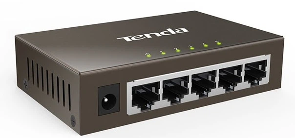 Комутатор TENDA TEG1005D 5xGE, Desktop метал, Некерований (649776) - зображення 2