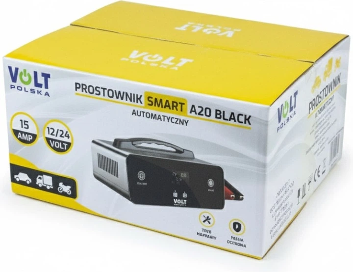 Prostownik akumulatorowy Volt Polska Smart 12V/24V 15A A20 Black (6PRA12268B) - obraz 6