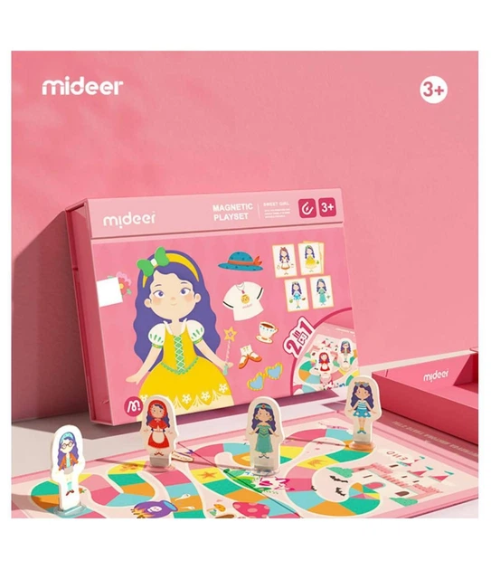 Магнітна книга Mideer Гардероб 2 в 1 рожева - изображение 3