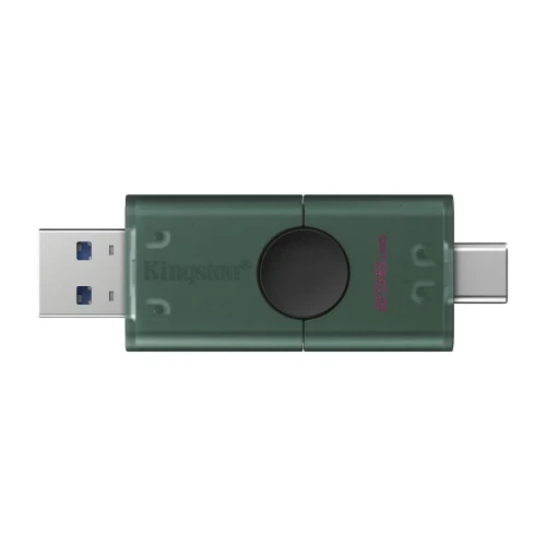 Флеш накопичувач USB 256Gb Kingston DataTraveler Duo, Green/Black, Type-C / USB 3.2 Gen 1 (DTDEG2/256GB) - изображение 3