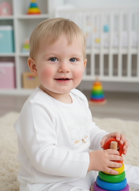 Футболка Prenatal 1-3 Months (56 cm) Белый (Elen29AW06NN-White) - Фото 4 Футболка Prenatal 1-3 Months (56 cm) Белый (Elen29AW06NN-White) - изображение 4