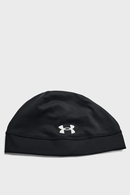 Шапка Under Armour UA Under Armour Storm Launch Beanie, чорна, оригінал спортивна бігова для тренування еластична андер армор - зображення 2