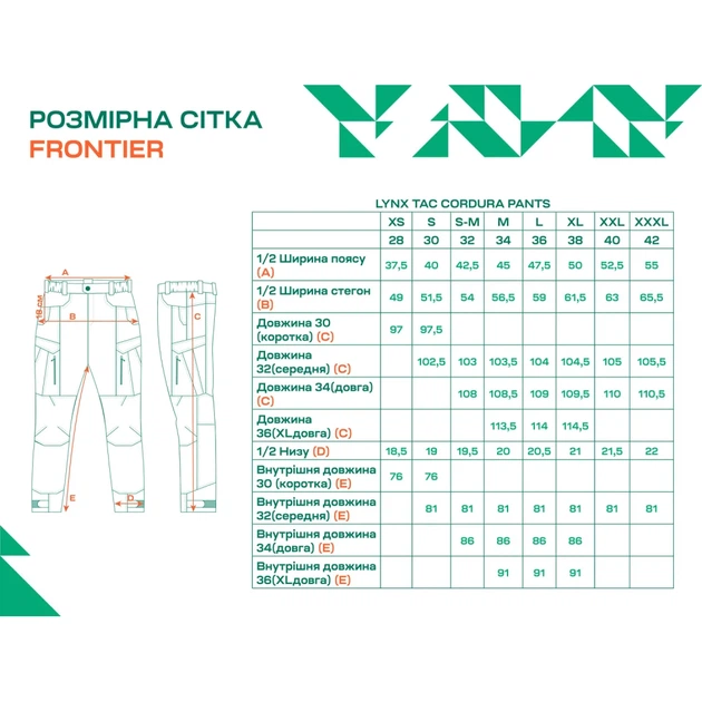 Штани Frontier LYNX Ripstop/Cordura 38/36 Olive - зображення 6