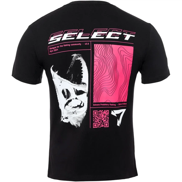 Футболка Select T-Shirt Lines Fish XXXL Black - Фото 3 Футболка Select T-Shirt Lines Fish XXXL Black - изображение 3