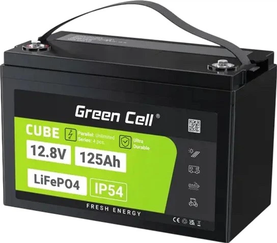 Akumulator Green Cell LiFePO4 12.8V 125Ah (LFPGC12V125AH) - obraz 2