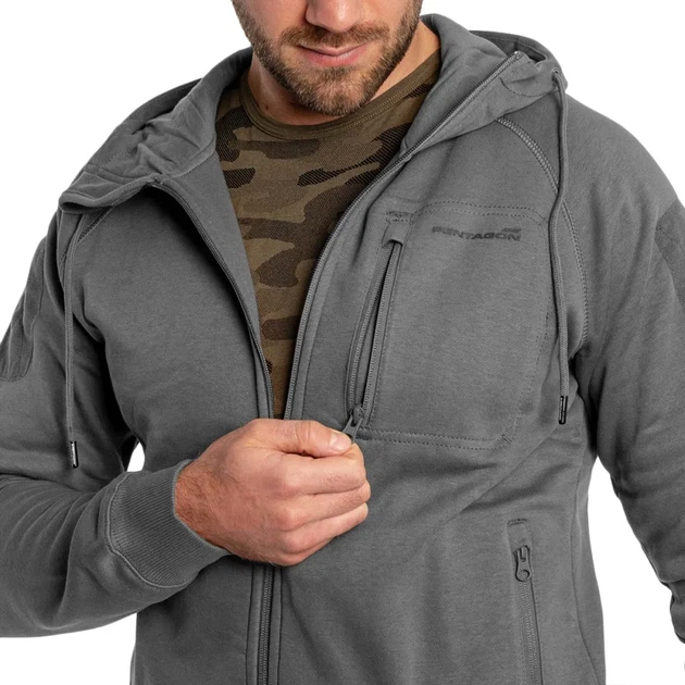 Флисовая кофта Pentagon Leonidas 2.0 Tactical Sweater XL Wolf Grey - Фото 6 Флисовая кофта Pentagon Leonidas 2.0 Tactical Sweater XL Wolf Grey - изображение 6