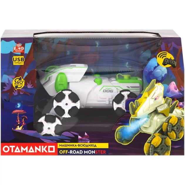 Машинка OTAMANKO Трюковий всюдихід OFF-ROAD MONSTER Зелений - зображення 8