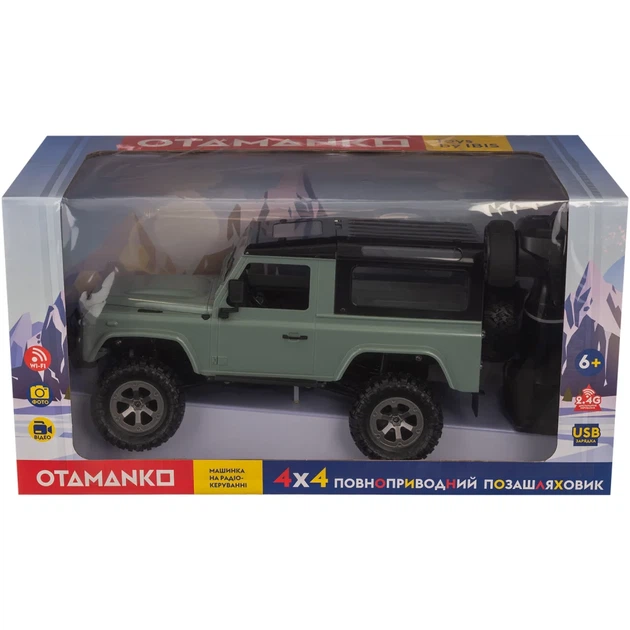 Машинка OTAMANKO 4x4 повнопривідний позашляховик з камерою зелений - зображення 11