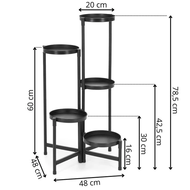 Kwietnik Springos GA0218 metalowy 85.5 cm (5908455306836) - obraz 12
