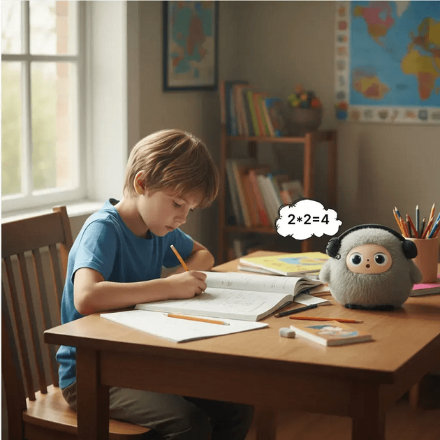 Игрушка ИИ плюшевая Ledodo AI, интерактивная, мягкая, LED глаза, общение на украинском - Bobo - изображение 4