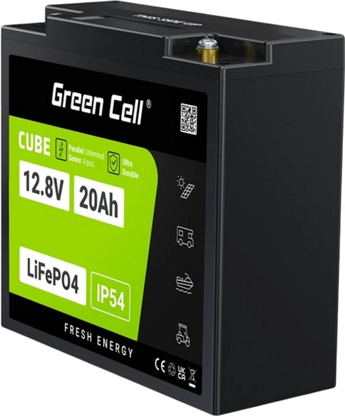 Akumulator Green Cell LiFePO4 12.8V 20Ah (LFPGC12V20AH) - obraz 4