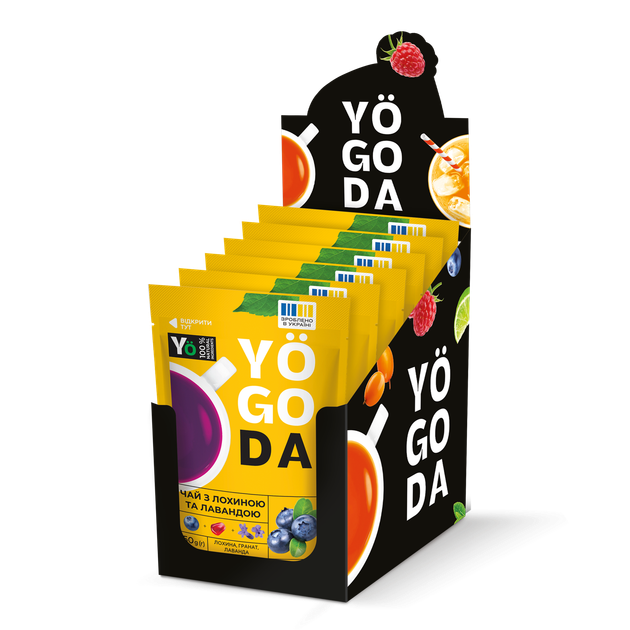 Чай «Лохина та лаванда» YOGODA З медом 6шт х 50г ШоуБокс 003011 - изображение 2