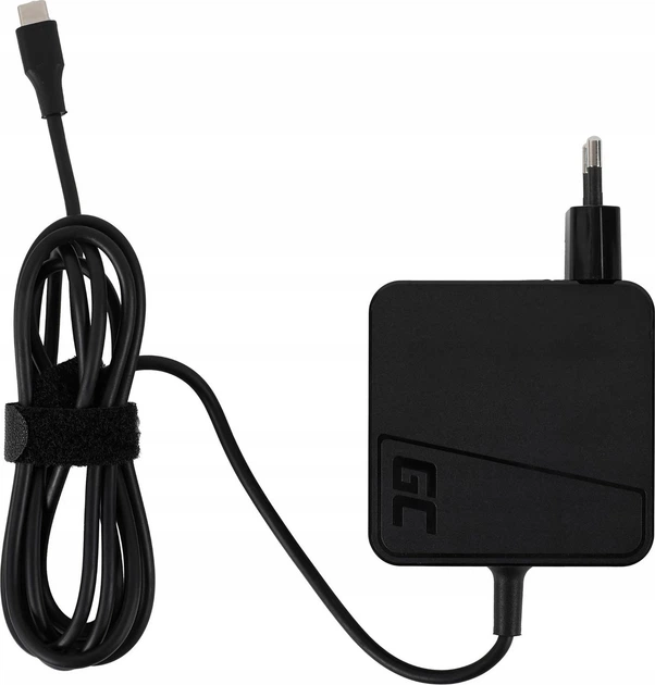 Zasilacz do laptopa Green Cell Universal 65 W USB-C Black (5904326375499) - obraz 4