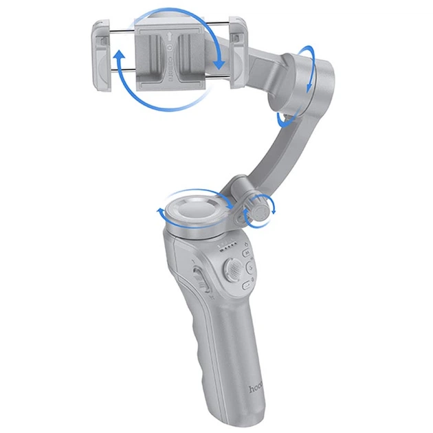 Стабилизатор Hoco K24 Support 3-axis smart gimbal Gray - Фото 4 Стабилизатор Hoco K24 Support 3-axis smart gimbal Gray - изображение 4