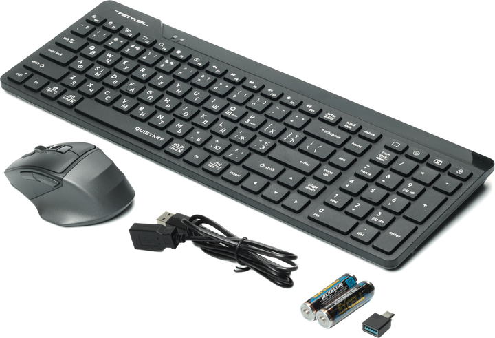 Комплект беспроводной A4Tech FG2400 Air2 Wireless Black (4711421000062) - Фото 4 Комплект беспроводной A4Tech FG2400 Air2 Wireless Black (4711421000062) - изображение 4