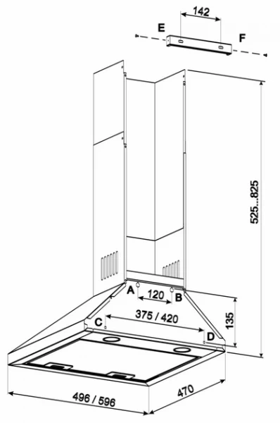 Вытяжка jantar kbt 1000 led 60 bl - изображение 10