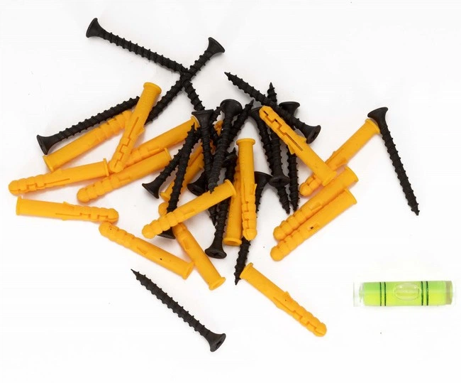 Настінні полиці SPRINGOS HF0053 4 штуки Чорні (5908455306799) - зображення 3