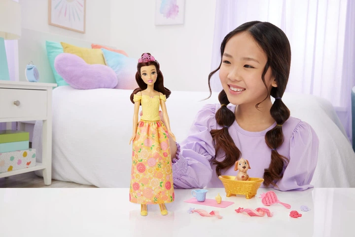 Лялька принцеса дісней Бель Princess bella i песик - зображення 5