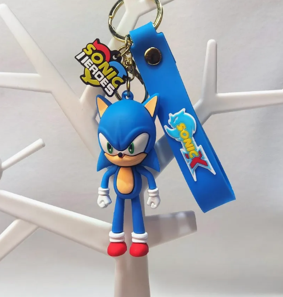 Брелок фигурка Соник ежик из мультфильма Sonic the Hedgehog на ключи, рюкзак, сумку (SVS) - изображение 2