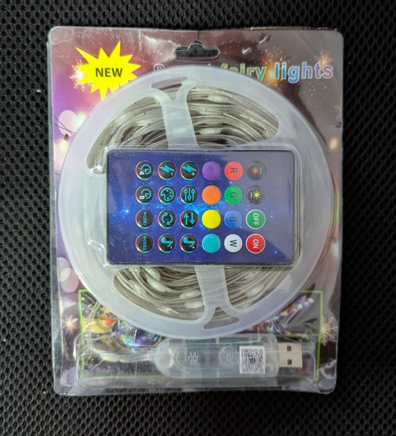 USB RGB гірлянда IdealLed з блютуз та пультом 10 метрів - Фото 2 USB RGB гірлянда IdealLed з блютуз та пультом 10 метрів - зображення 2