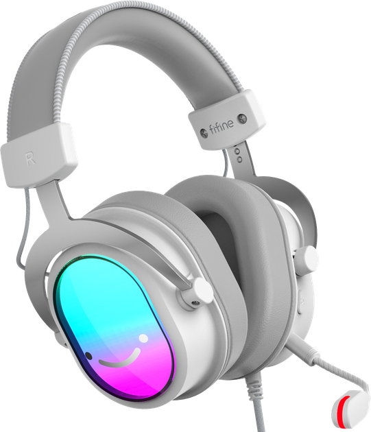 Słuchawki Fifine H16W 7.1 RGB White (4820216978865) - obraz 3