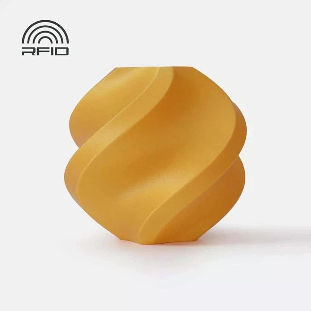 PLA-пластик Філамент Bambu Lab PLA Basic Gold (10401) для 3D-принтера - 1Кг, 1.75mm Голд Золотий з Котушкою з RFID чіпом Міткою (NFC) - Фото 1 PLA-пластик Філамент Bambu Lab PLA Basic Gold (10401) для 3D-принтера - 1Кг, 1.75mm Голд Золотий з Котушкою з RFID чіпом Міткою (NFC) - зображення 1