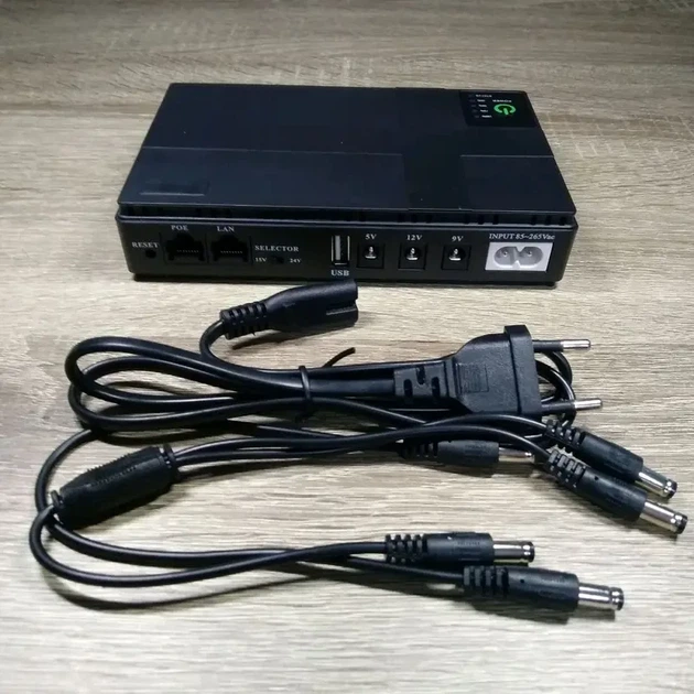 ДБЖ для роутера (маршрутизаторів) DC1018P 10400 мАг 18 W 5V/9V/12V POE - зображення 7