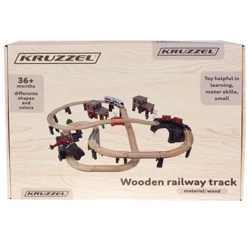 Залізниця дерев'яна KRUZZEL 22754 - зображення 8