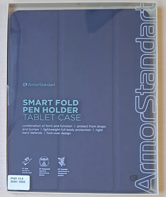 Чехол Smart для iPad 11 (A16) с отделом для пенсил Dark blue - изображение 7