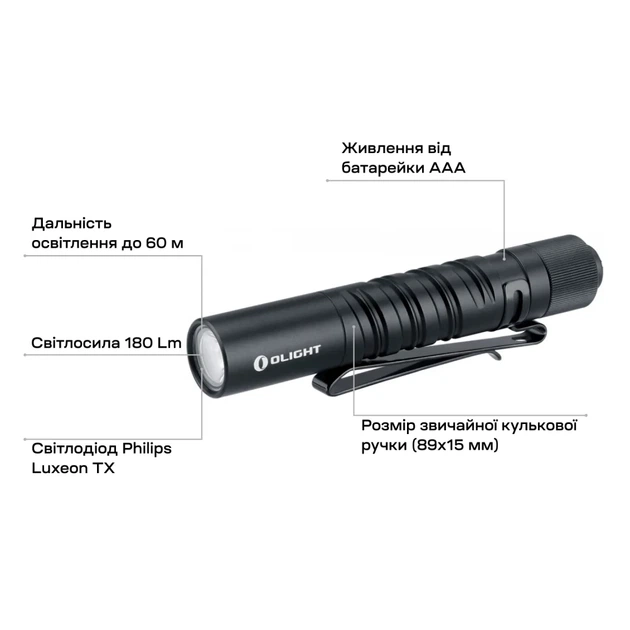 Фонарь Olight I3T EOS Black - изображение 10