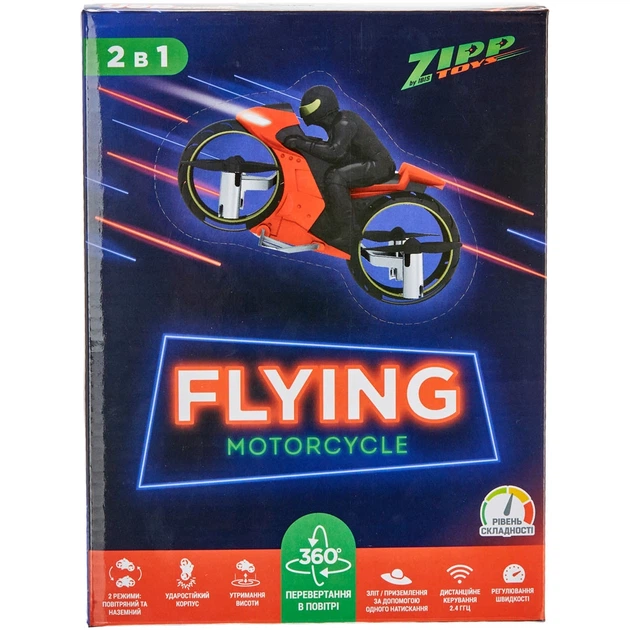 Квадрокоптер ZIPP Toys Flying Motorcycle Red - Фото 9 Квадрокоптер ZIPP Toys Flying Motorcycle Red - зображення 9