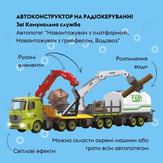 Автоконструктор OTAMANKO 3-в-1 Комунальная служба Погрузчик с поддоном - изображение 3