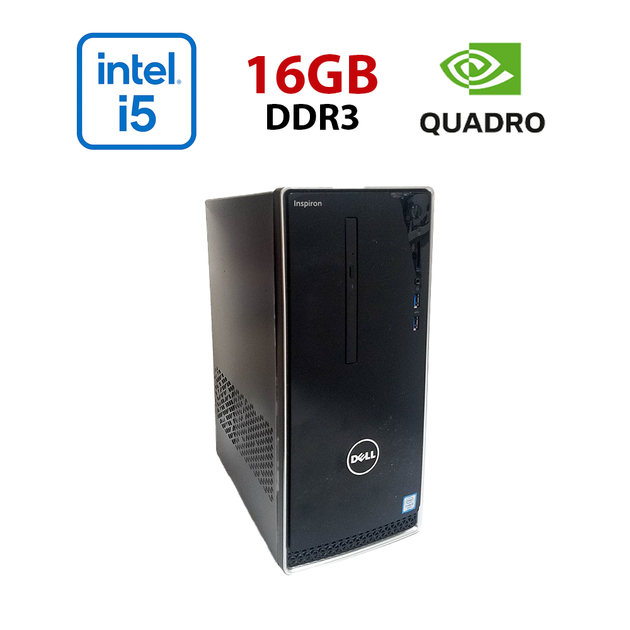 ПК Dell Inspirion 3650 / Intel Core i5-6500 (4 ядра 3.2 - 3.6 GHz) / 16 GB DDR3 / 512 GB SSD / nVidia Quadro M2000, 4 GB GDDR5, 128-bit / Wi-Fi+Bluetooth / DVD / Win 10 Home Lic б/в - Фото 1 ПК Dell Inspirion 3650 / Intel Core i5-6500 (4 ядра 3.2 - 3.6 GHz) / 16 GB DDR3 / 512 GB SSD / nVidia Quadro M2000, 4 GB GDDR5, 128-bit / Wi-Fi+Bluetooth / DVD / Win 10 Home Lic б/в - зображення 1
