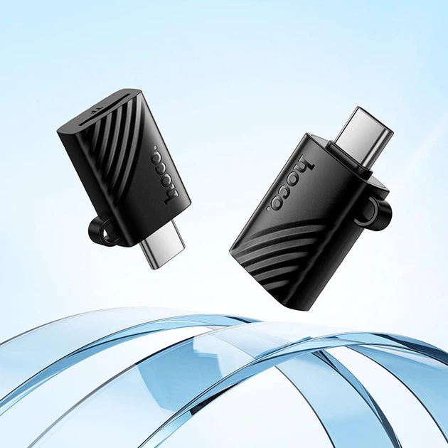 Перехідник HOCO Type-C to TF 2.0 mini card reader HB53 |480Mbps, 1TB Max| black - изображение 8