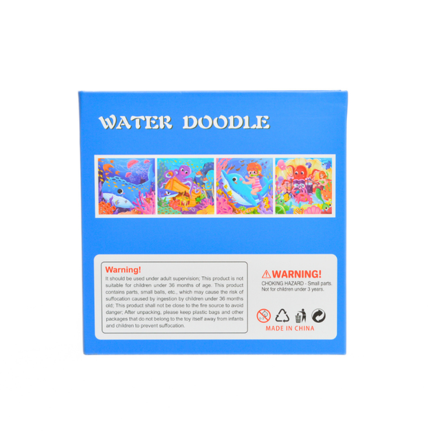 Дитячий багаторазовий набір Water Doodle: Малювання водою + Набір багаторазових наліпок «Океан / Підводний світ» - зображення 3
