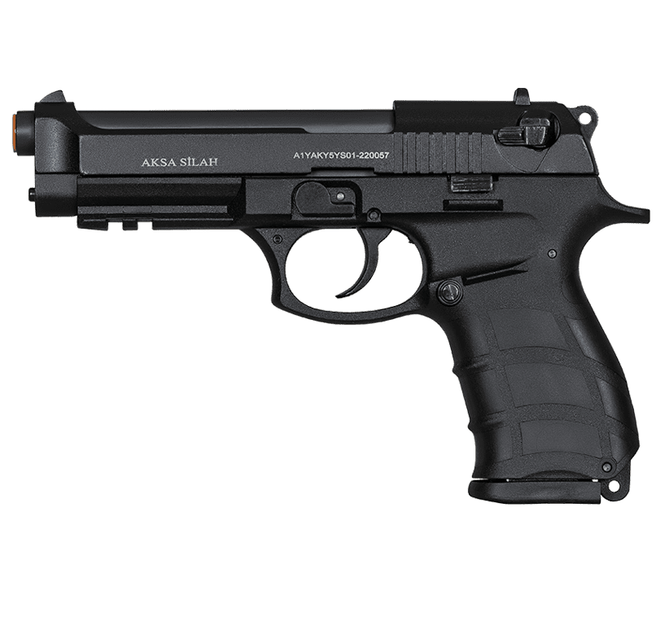 Шумовий сигнальний пістолет Aksa Arms AK18 CC-01 калібр 9 мм PAK (Beretta PX4 Storm) Black - зображення 2